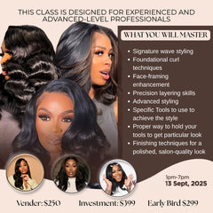 “HAIR I AM” In person Collaborating Master Class “Early Bird Tickets